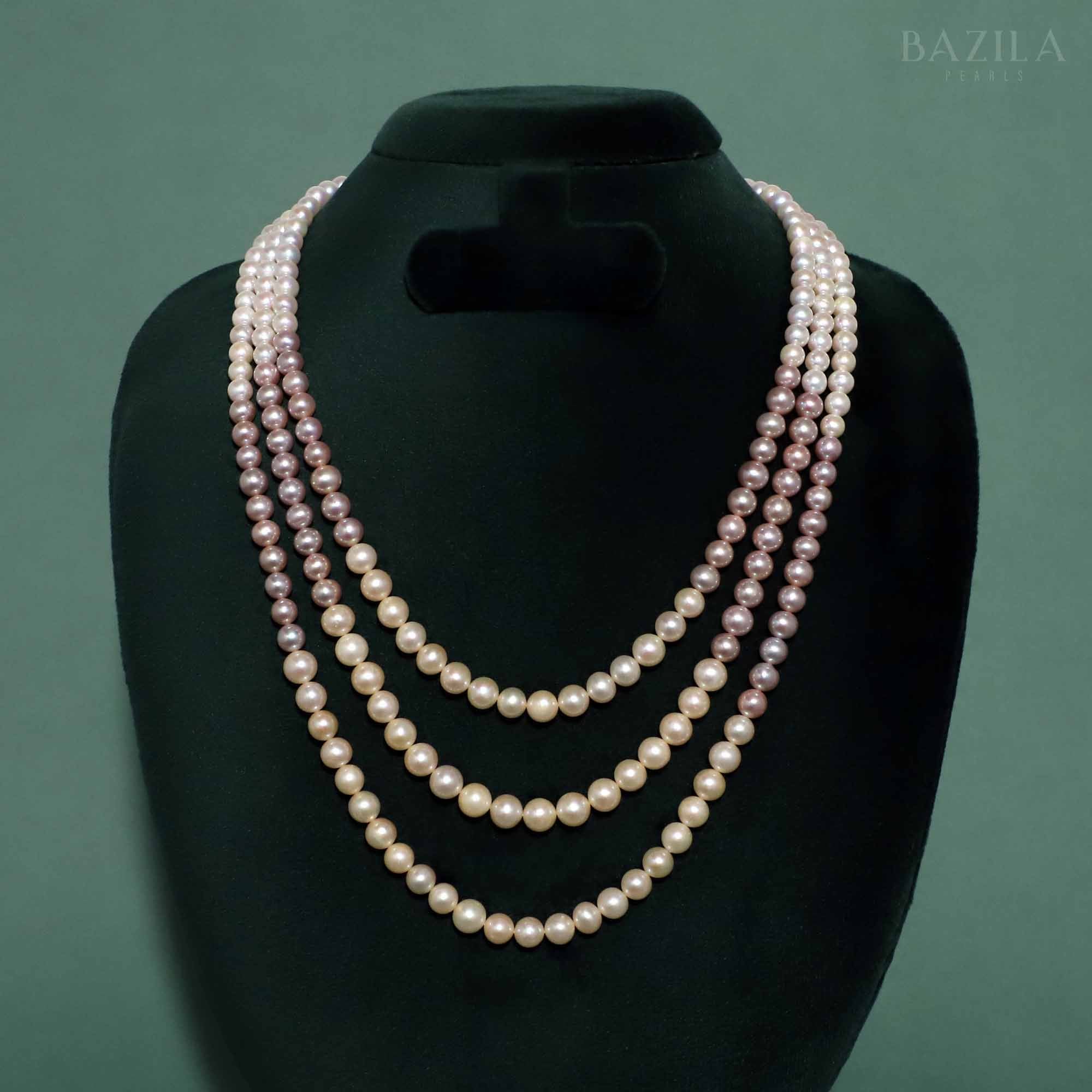 Multi-Layered Ombre Pearl Necklace
