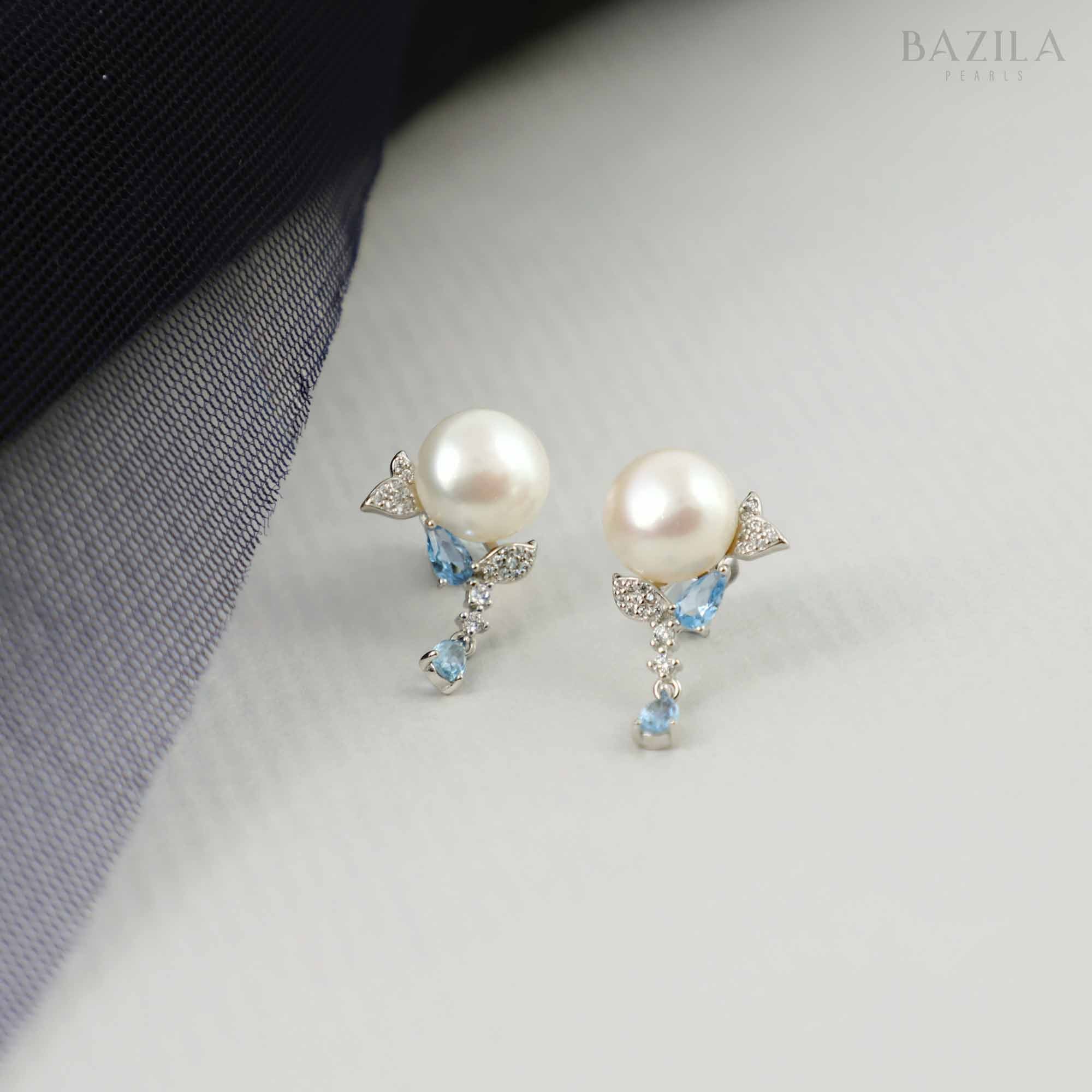 Moonlit Garden Pearl Earrings