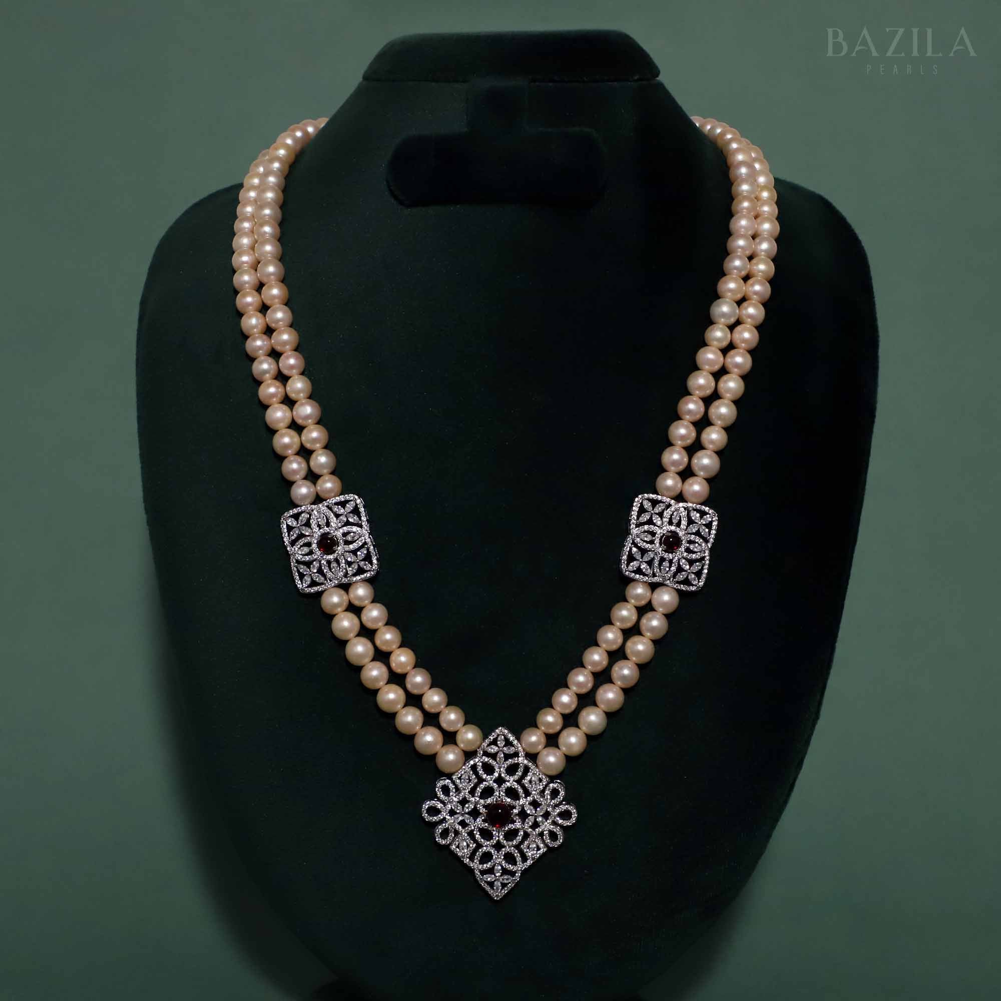 Royal Grace Twin-Strand Pearl Necklace