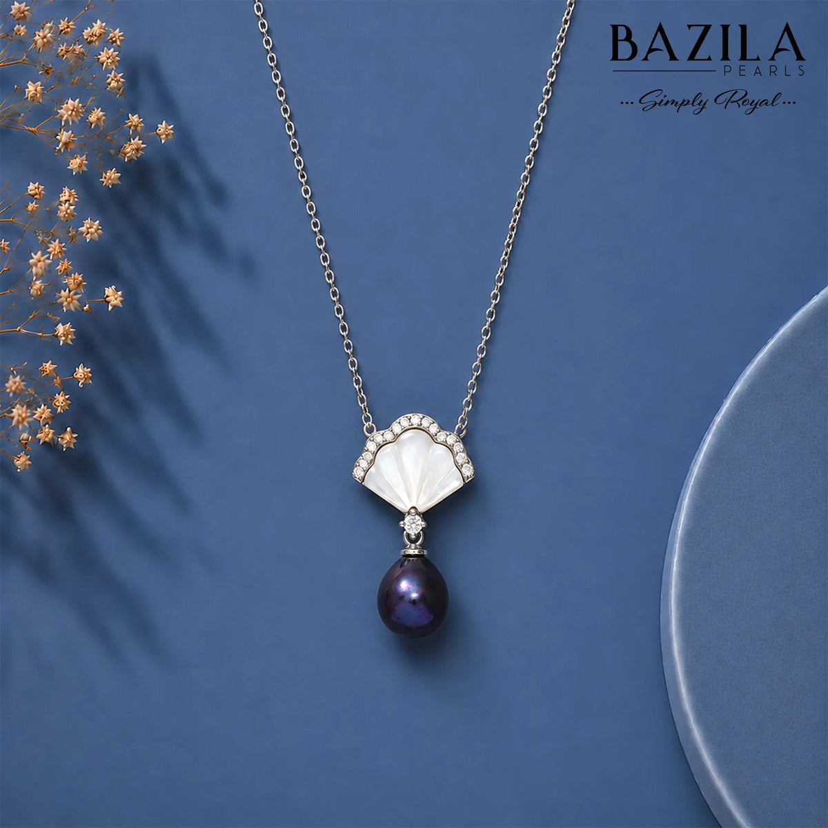 Midnight Pearl & Mother-of-Pearl Necklace
