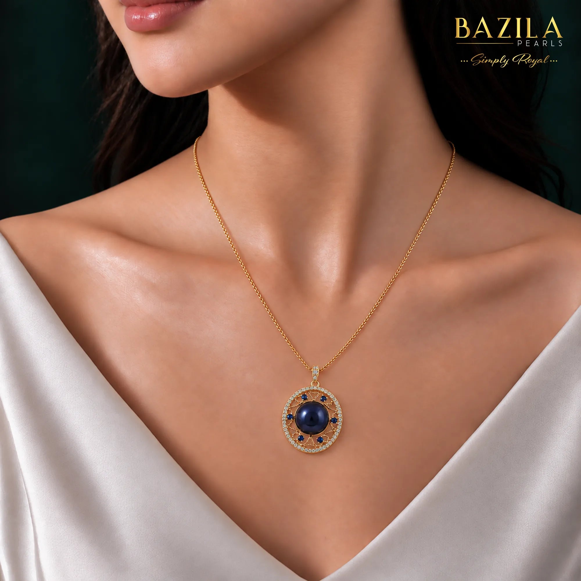 Midnight Majesty Pearl Pendant