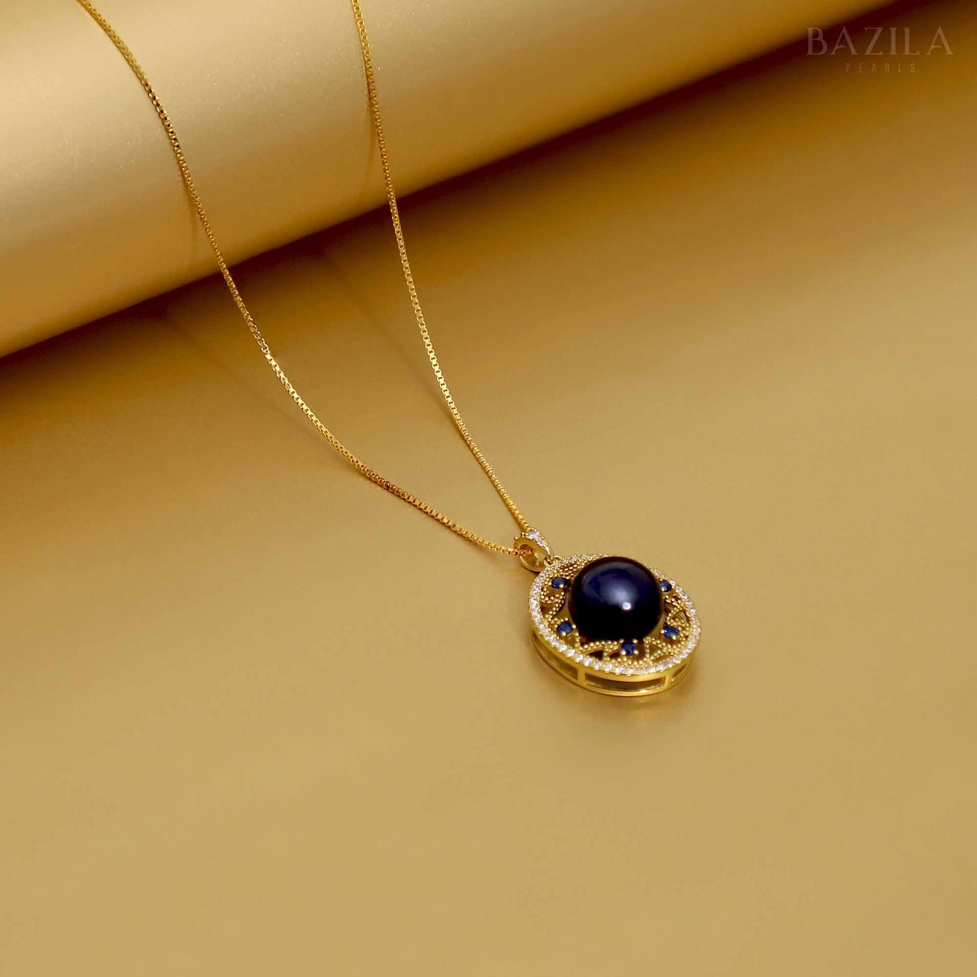 Midnight Majesty Pearl Pendant