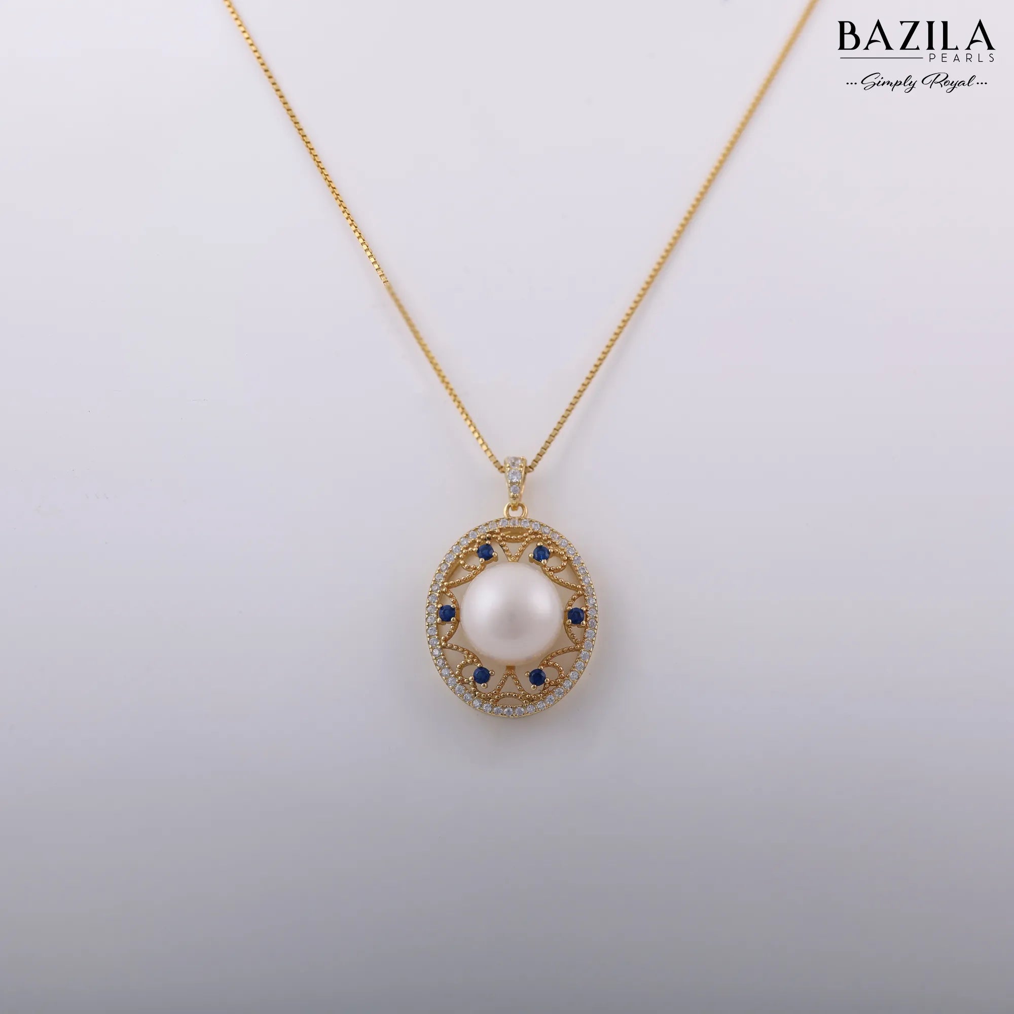 Celestial Halo Pearl Pendant
