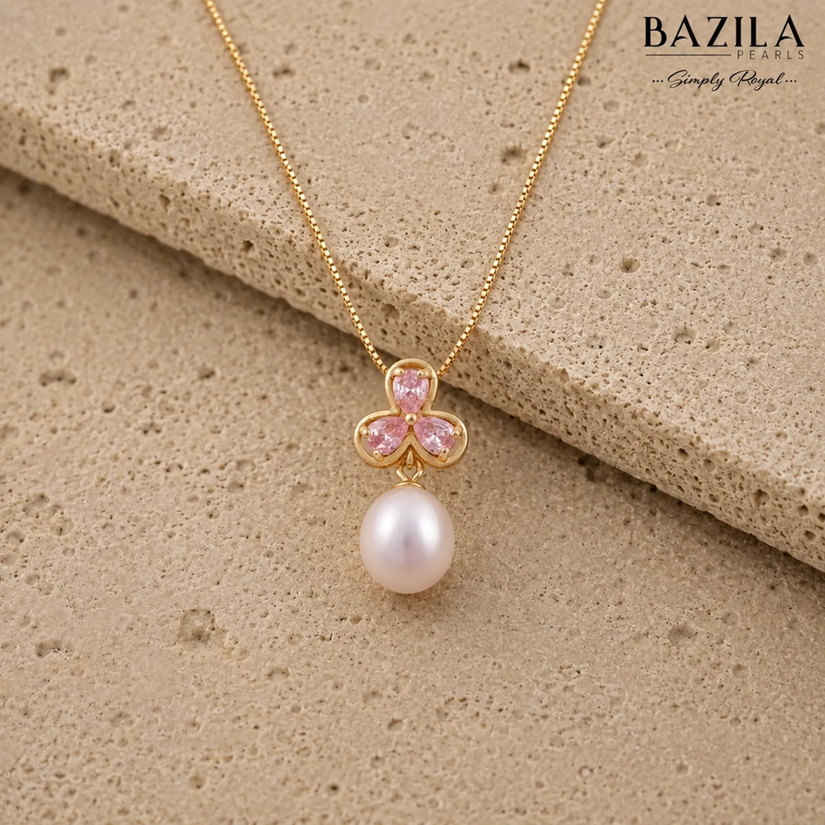 Petal Kiss with Mother-of-Pearl Pendant