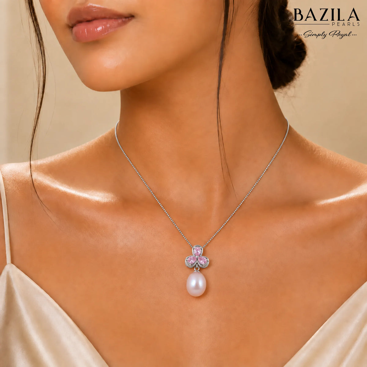 Twilight Bloom with Mother-of-Pearl Pendant