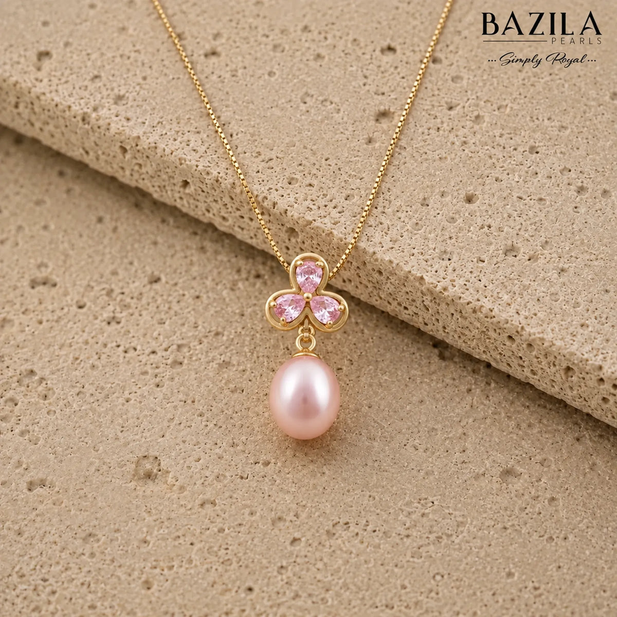 Twilight Petal pink with Mother-Of-Pearl Pendant