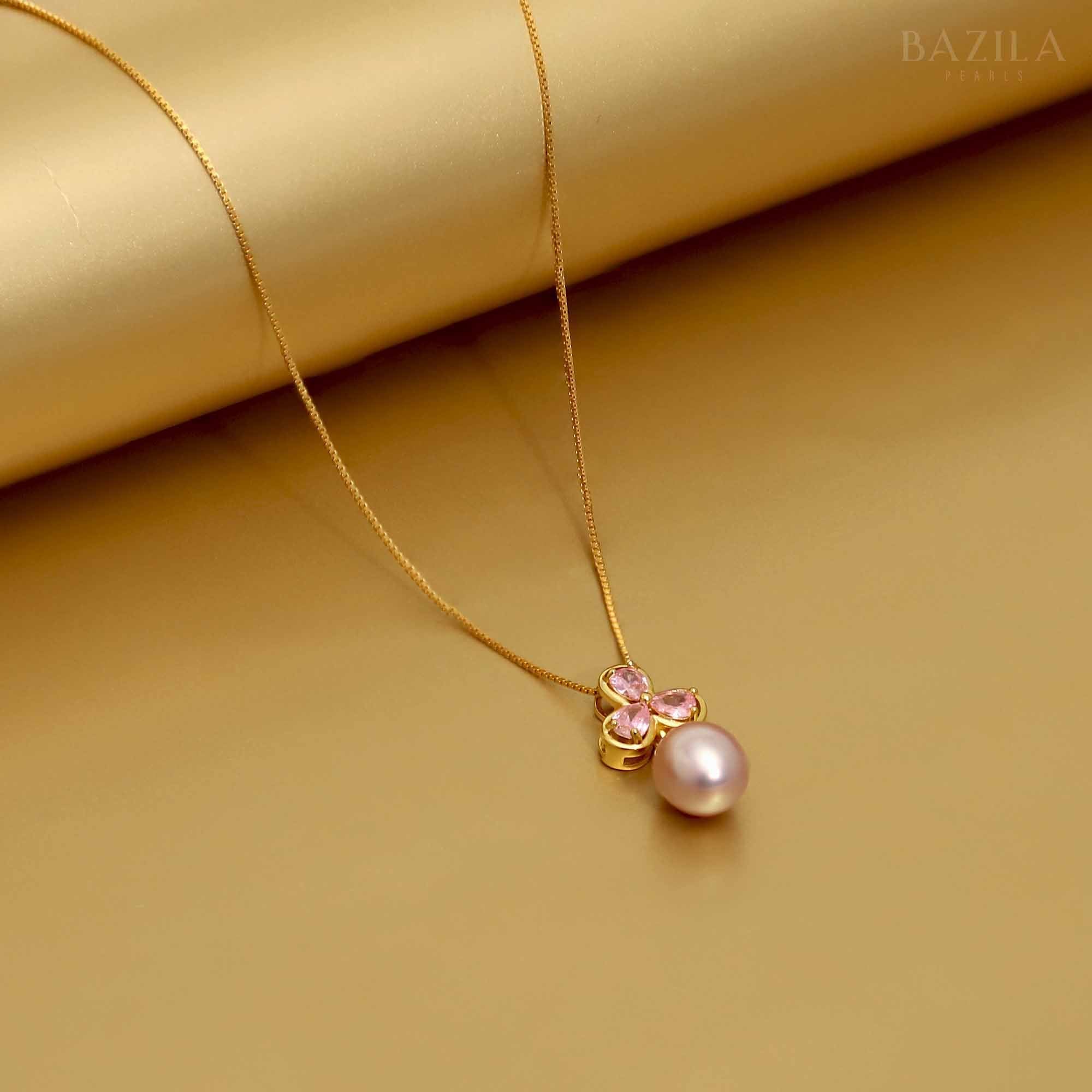 Twilight Petal pink with Mother-Of-Pearl Pendant