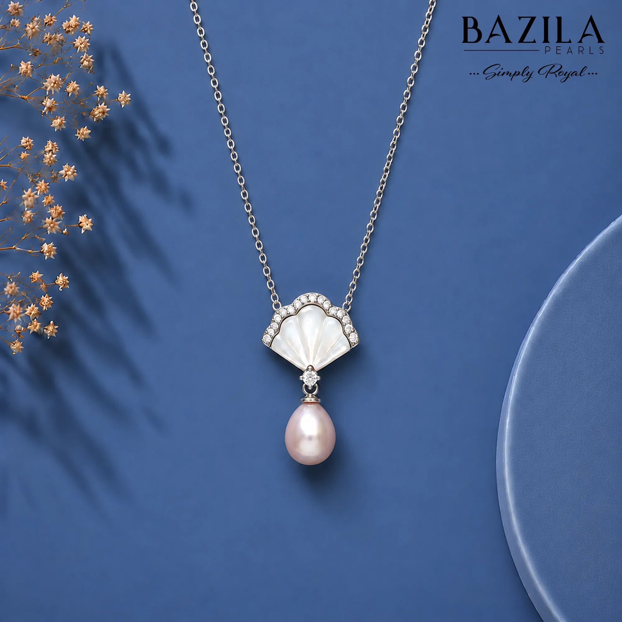 Blush Pearl & Mother of Pearl Charm