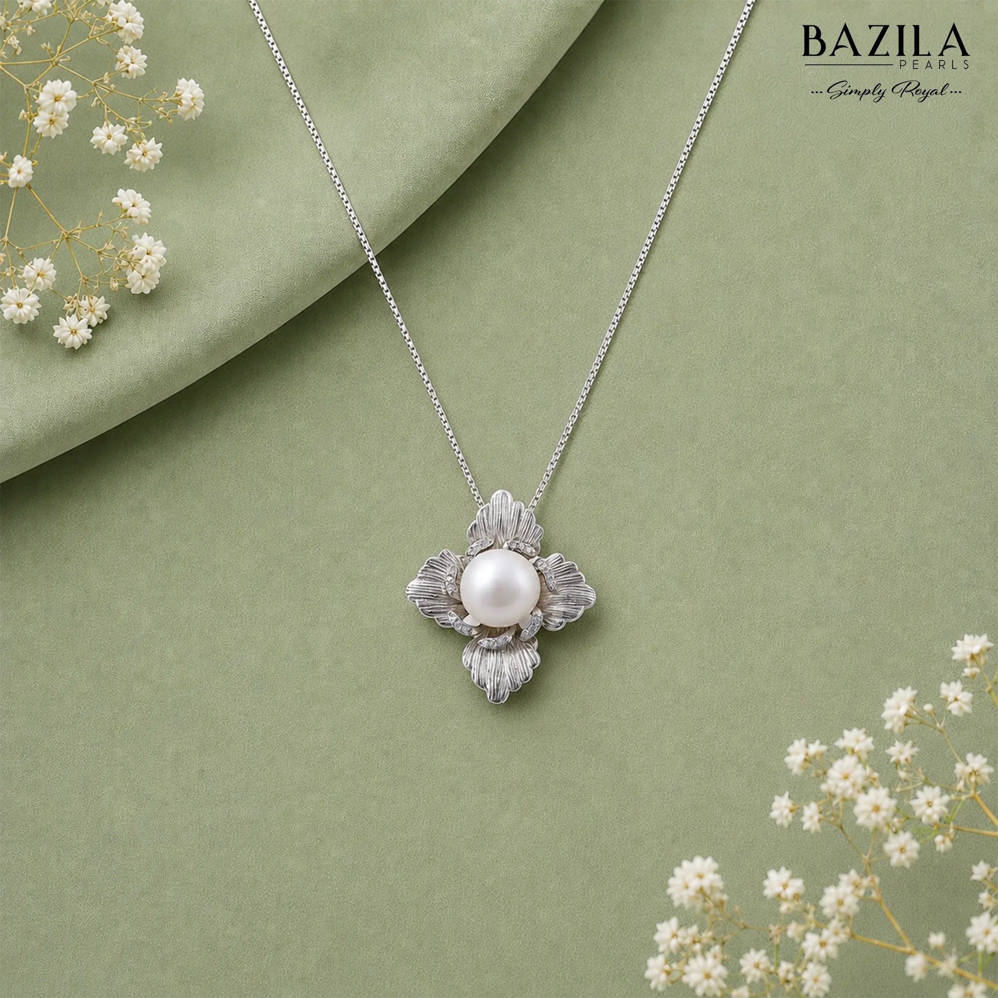 Moonlit Garden Pearl Pendant