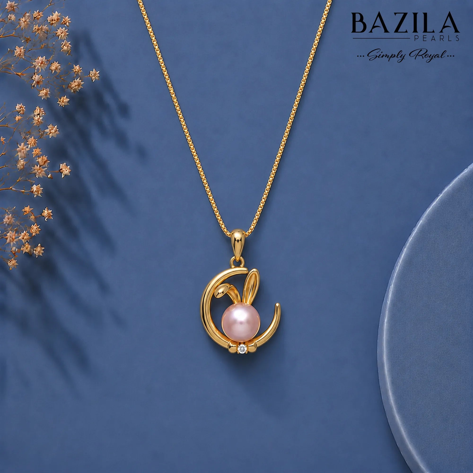 Rosy Glow: A Timeless Pink Pearl Pendant