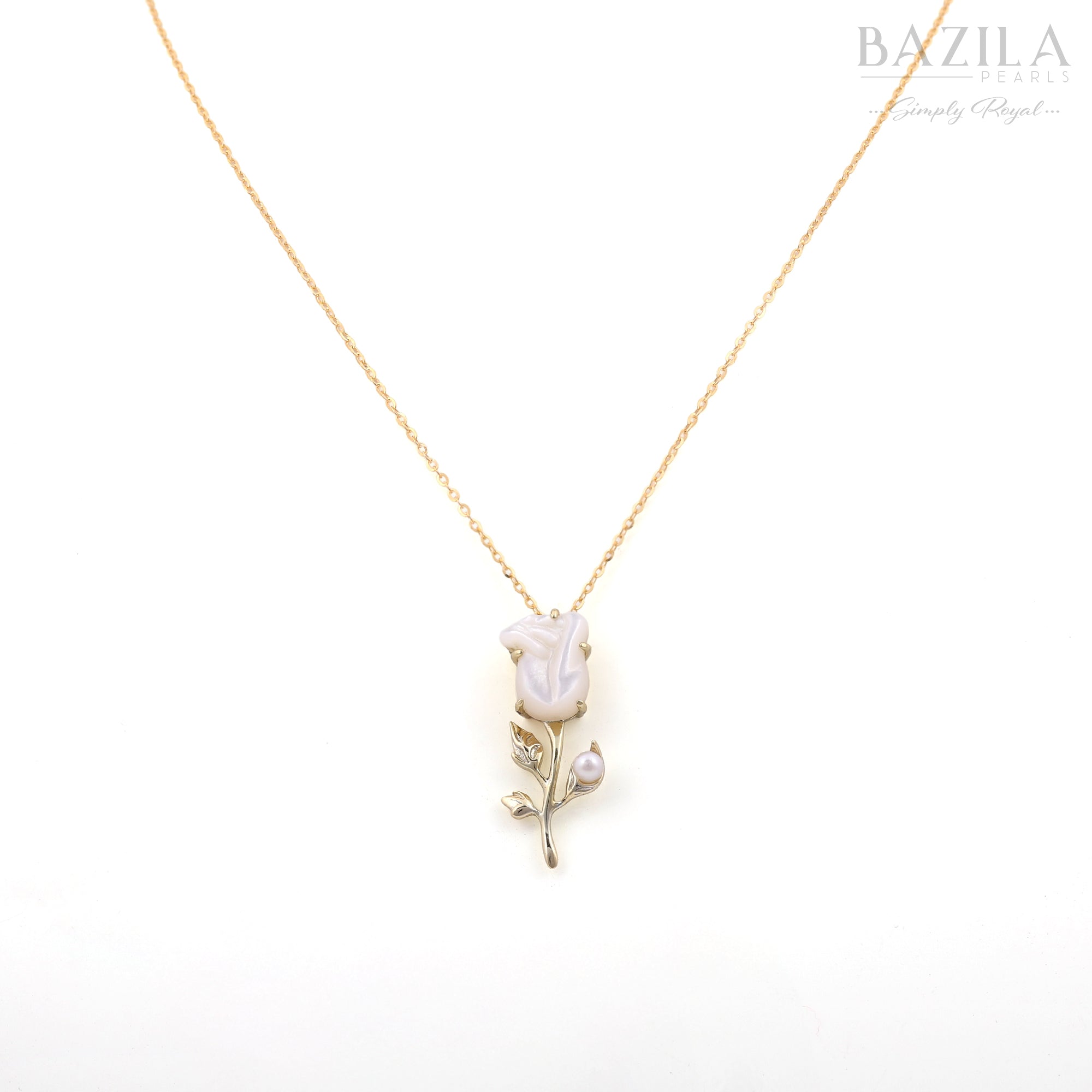 Freshwater Cultured Pearl Rose Pendant