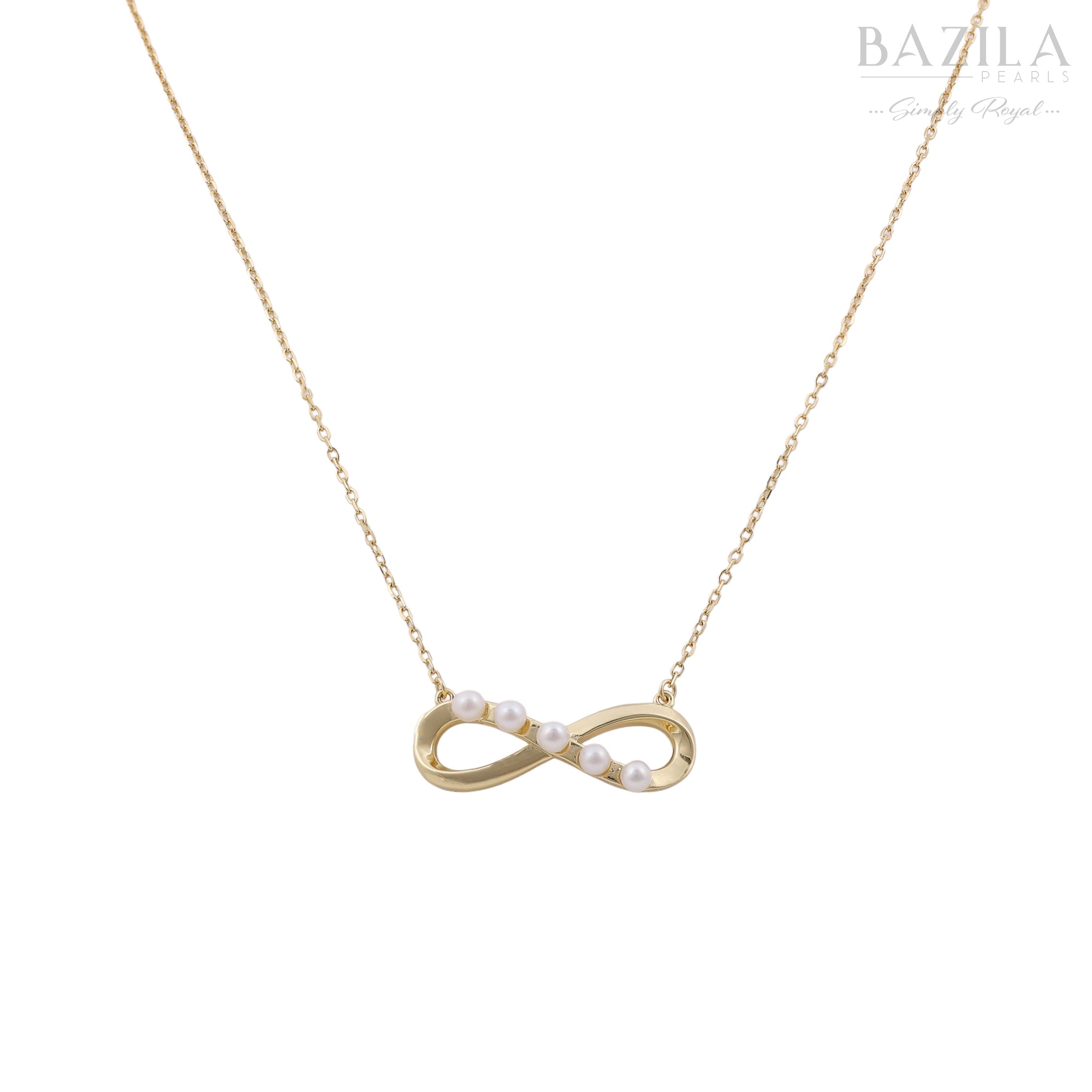 Designer Freshwater Pearl Infinity Loop Pendant