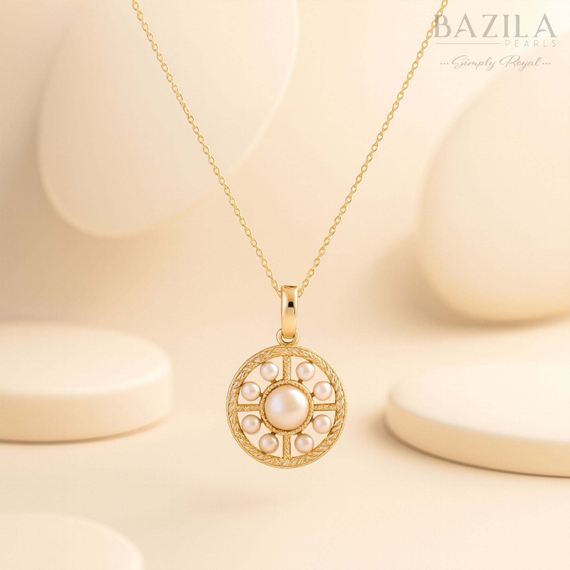 Freshwater Pearl Circular Harmony Pendant