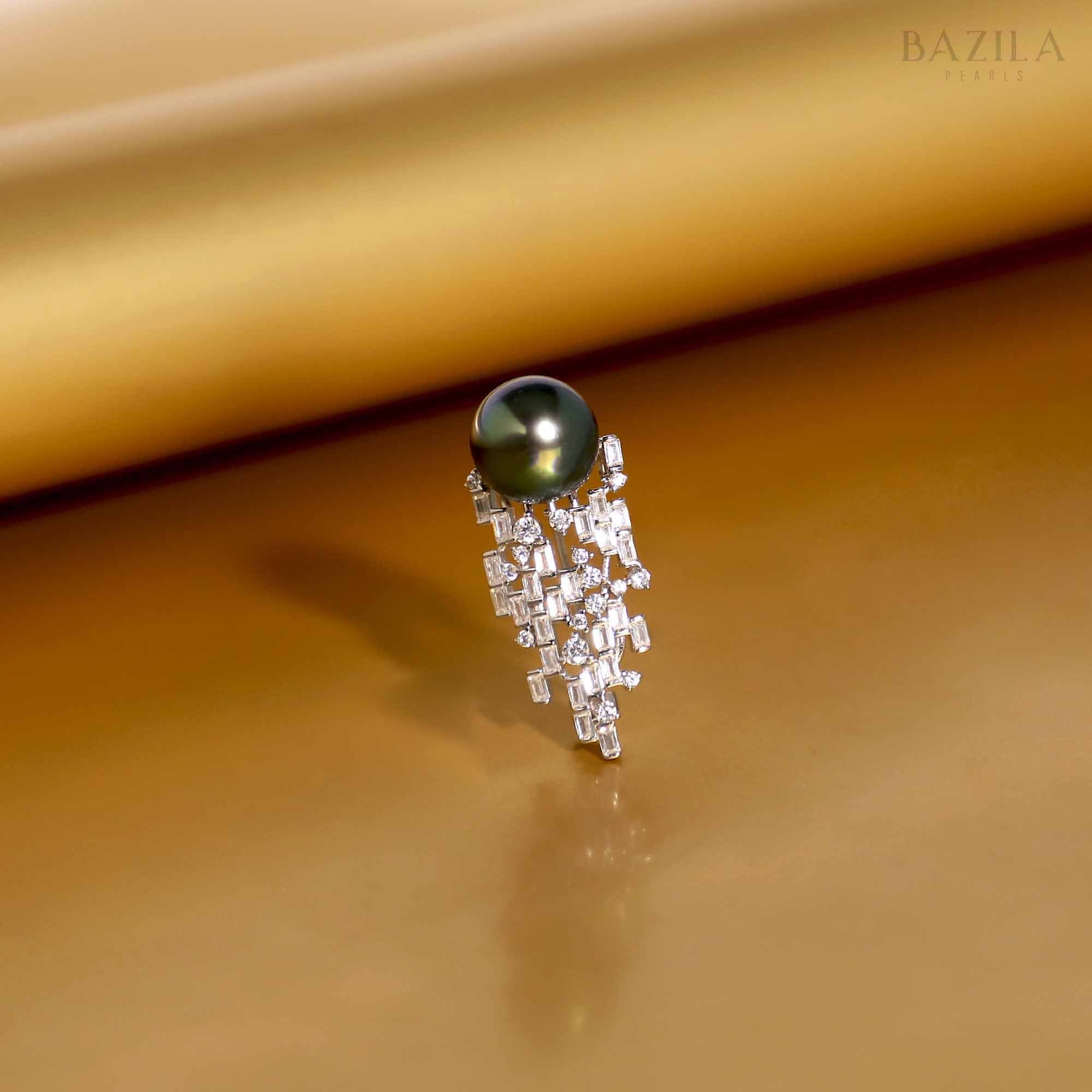 Ocean Glow Tahitian Pearl Brooch