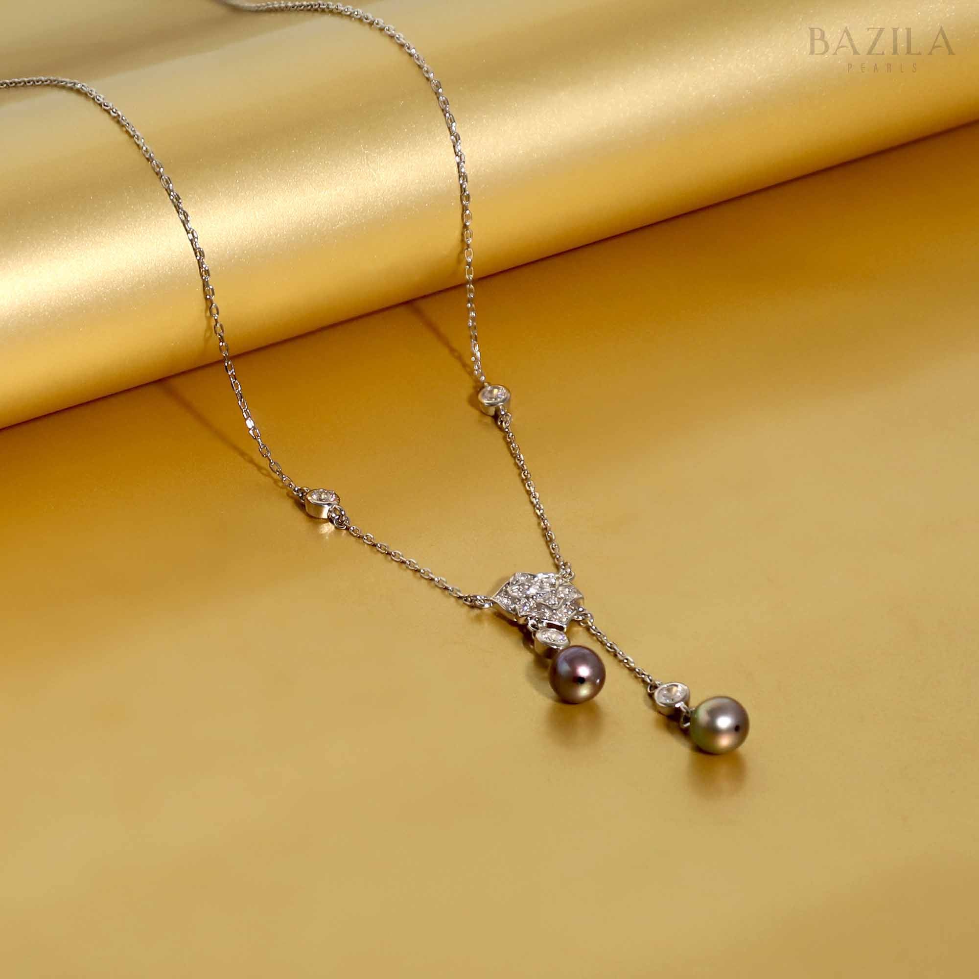 Seafoam Spark Tahitian Pearl Pendant