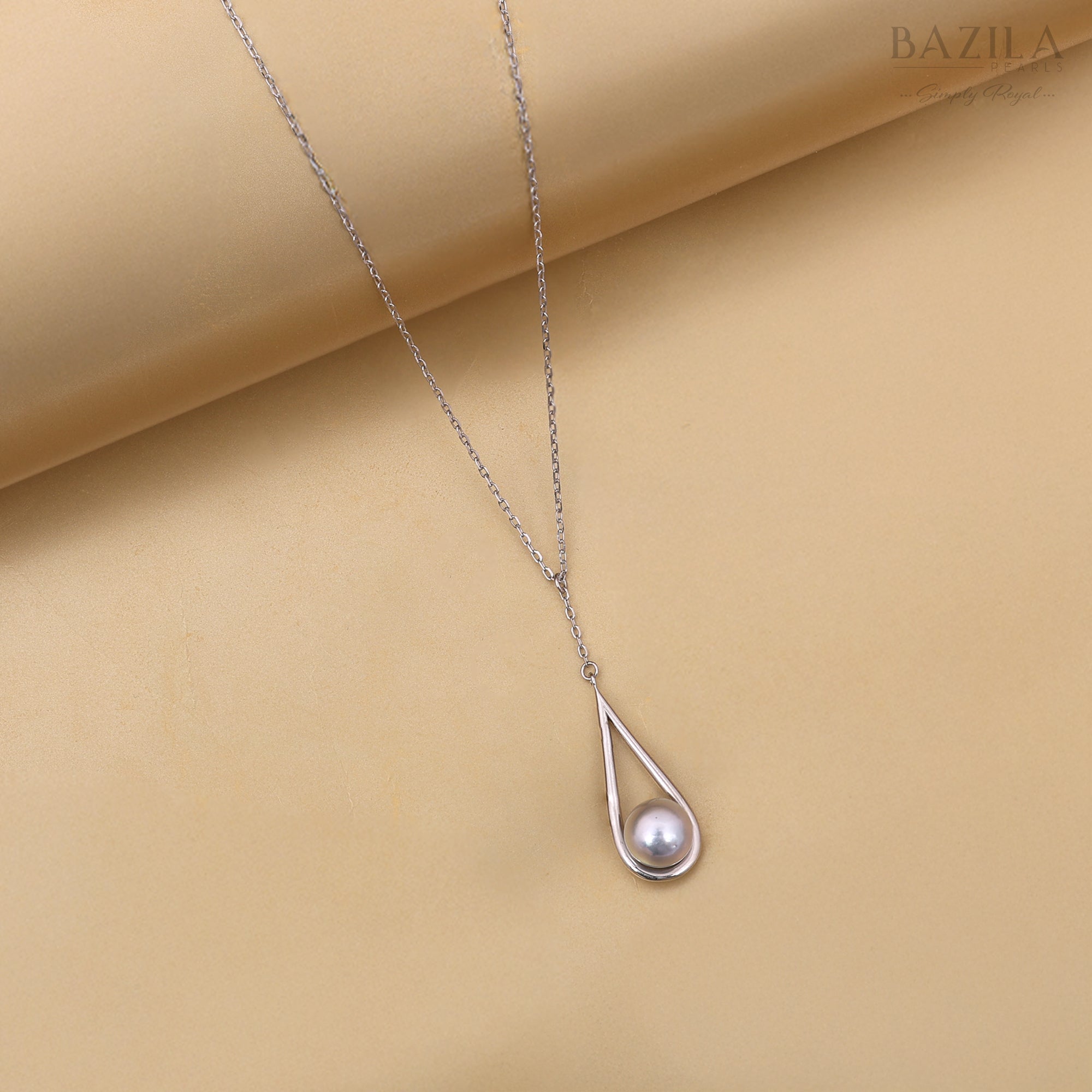 Seawater Cultured Akoya Pearl Pendant in Sterling Silver