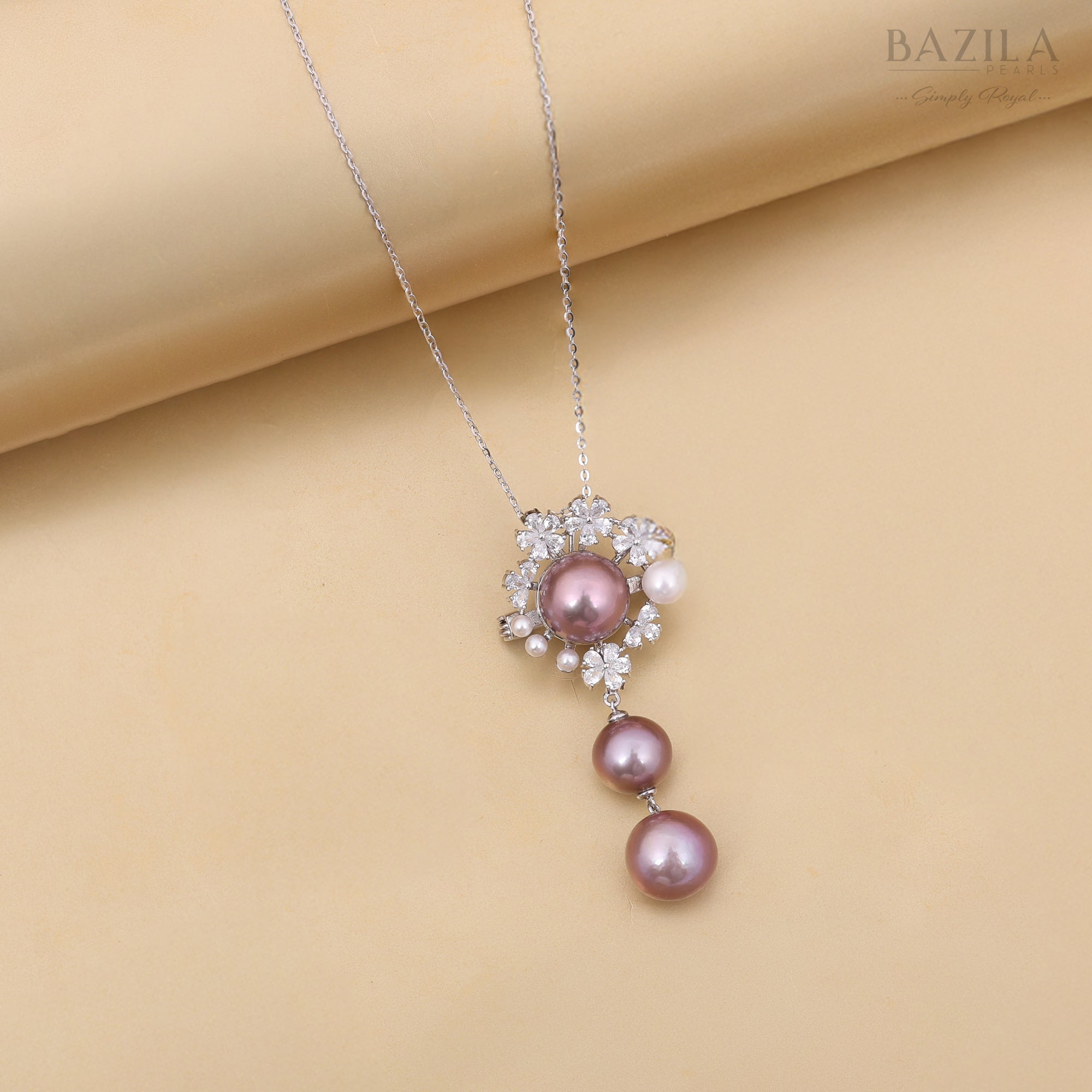 Exquisite Freshwater Cultured Edison Pearl Pendant in Sterling Silver