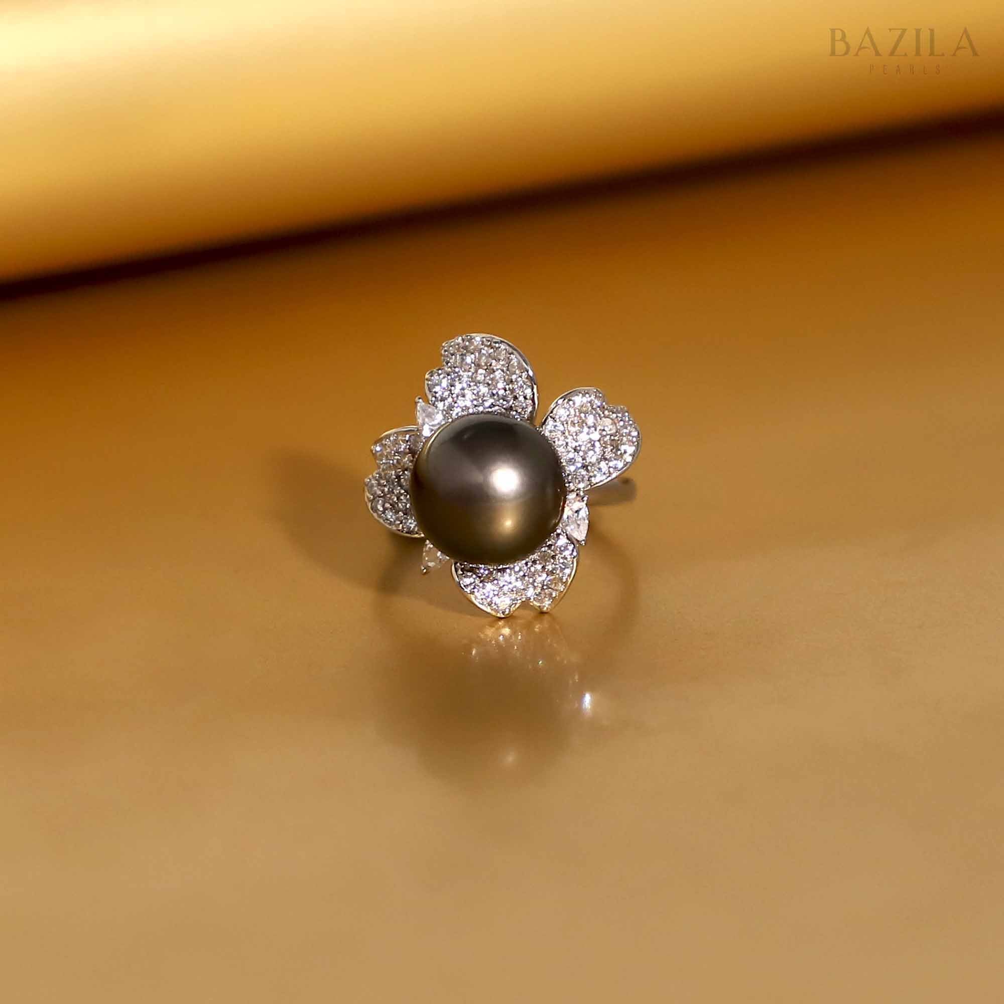 Oceanic Tahitian Pearl Elegance Ring