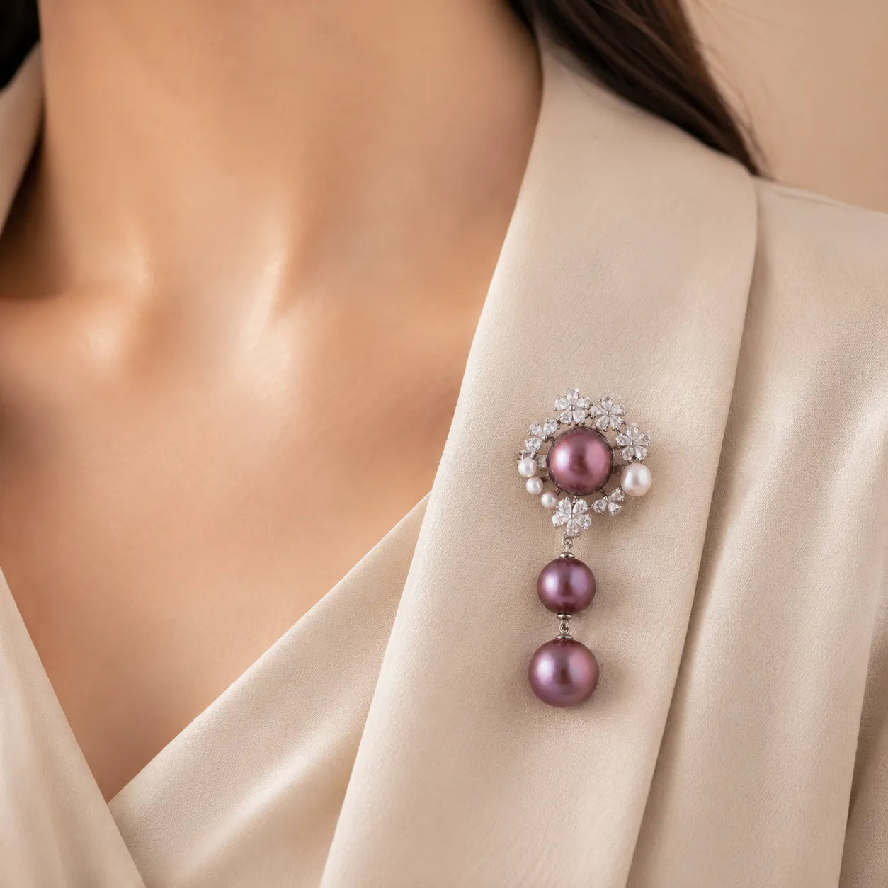 Exquisite Freshwater Cultured Edison Pearl Pendant in Sterling Silver