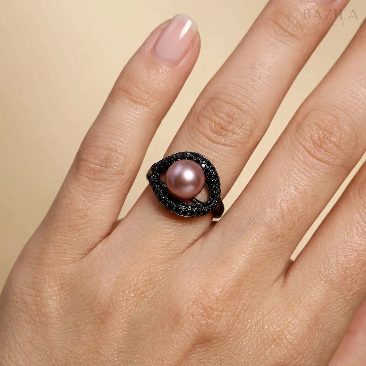 Twisted Silver Edison Pearl Ring – A Modern Classic